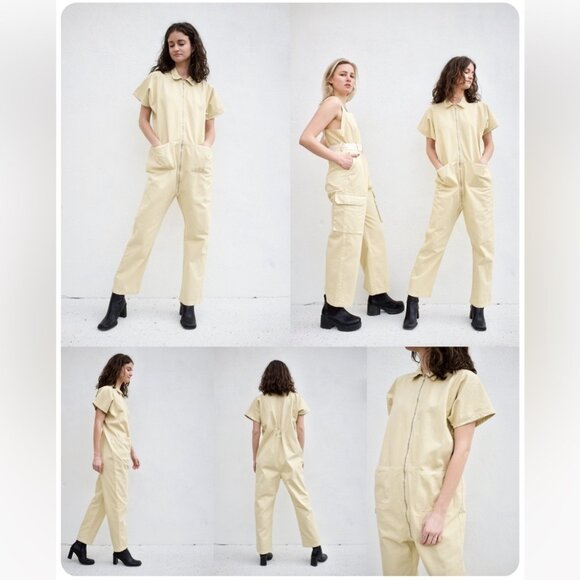 Rachel Comey Barrie Zip-Up Jumpsuit - Size 2 - Butter Yellow - EUC - Picture 11 of 11